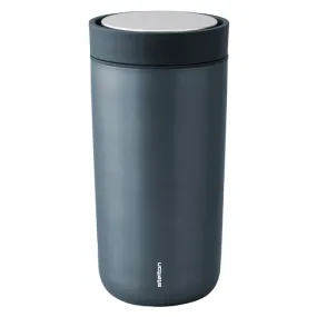Tasse Thermos Stelton To Go Click Steel 0,4L Bleu Foncé Metallic