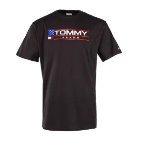 Tee shirt noir Tommy Jeans Homme TOMMY HILFIGER à prix dégriffé ! | 